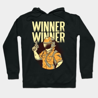 Winner Winner Armed Character Gaming Design Hoodie